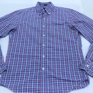 blu/red/white, longsleeve dress shirt